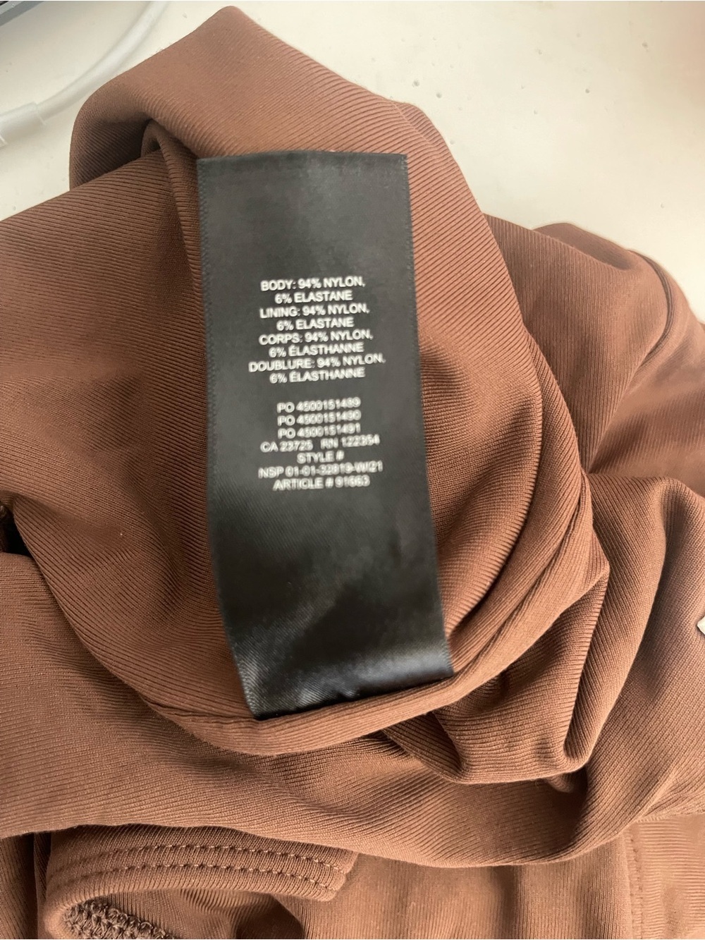 Aritzia Babaton Long Sleeve Bodysuit - Picture 4 of 5